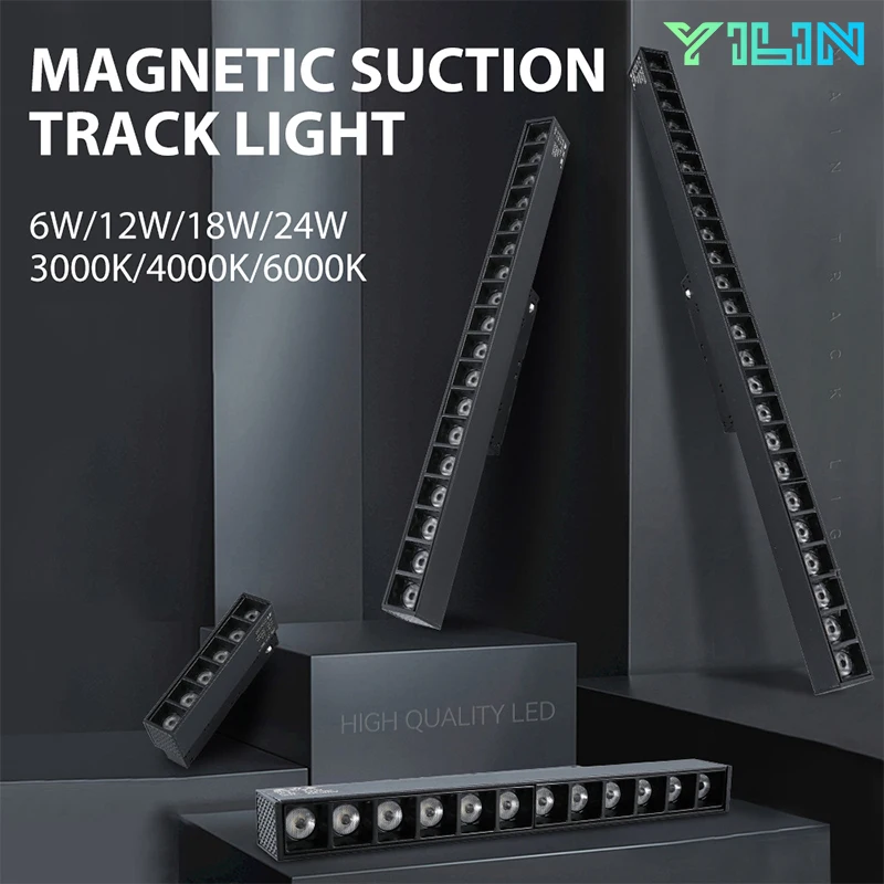 Outdoor Lighting Track - Luz de pista magnética LED integrada,