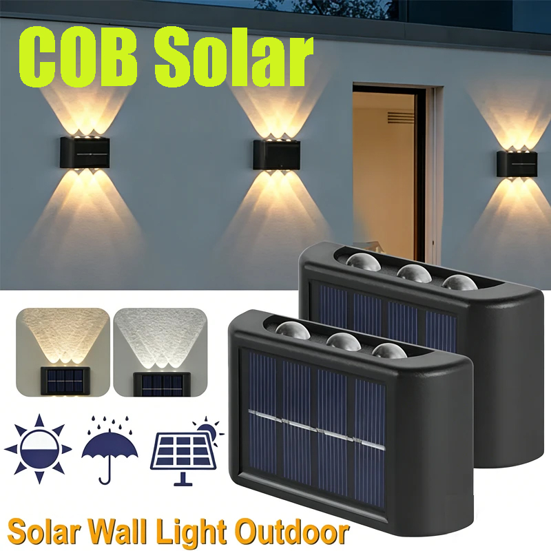 Outdoor Lighting And Landscape - Lámpara Solar COB para Pared, Exterior,