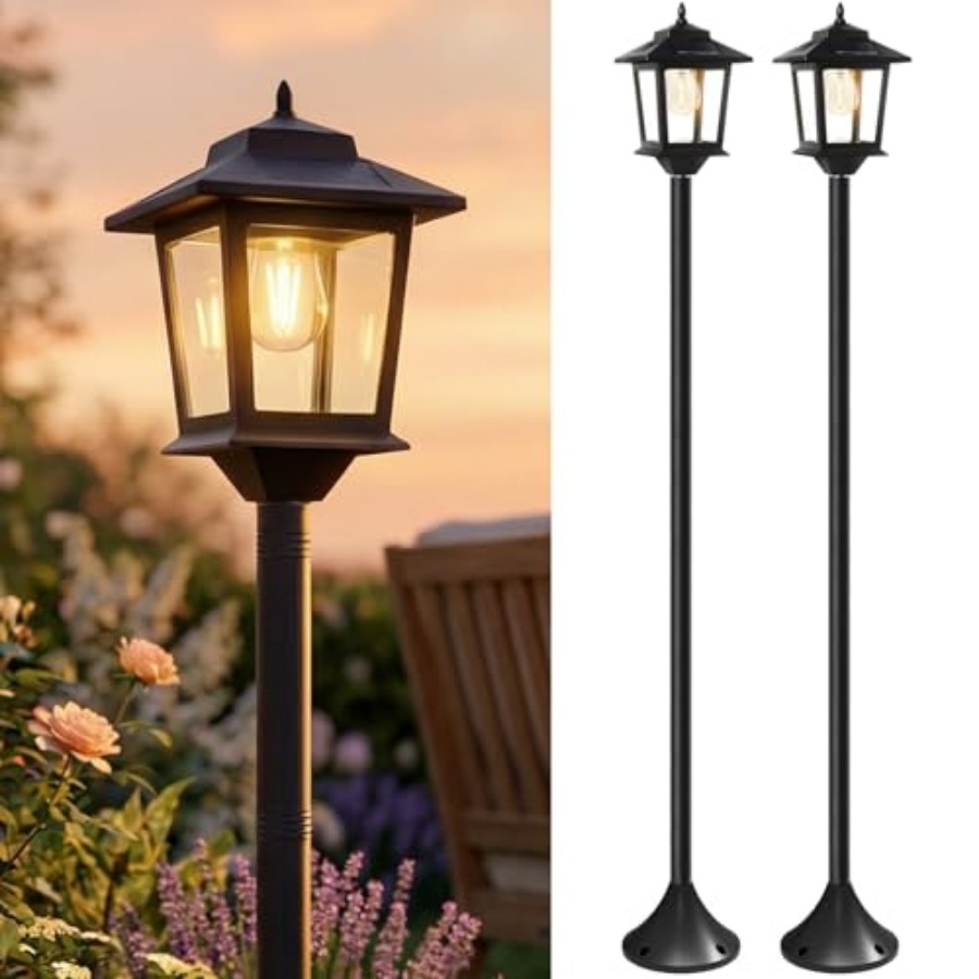 Outdoor Lighting Waterproof - Lámparas Solares para Exteriores, Paquete de