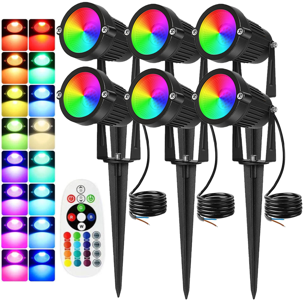 Outdoor Lighting And Landscape - Iluminación de paisaje RGBW, 10W con