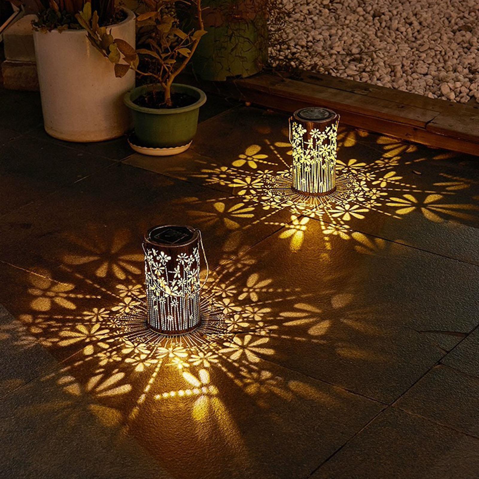 Outdoor Lighting And Landscape - Lámparas Solares Decorativas de Metal con