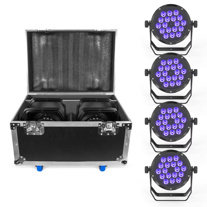 Outdoor Lighting Waterproof - 4 Luces Par LED RGBW UV