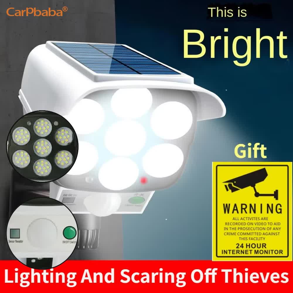 Outdoor Lighting Wireless - Luz Solar para exteriores, Sensor de