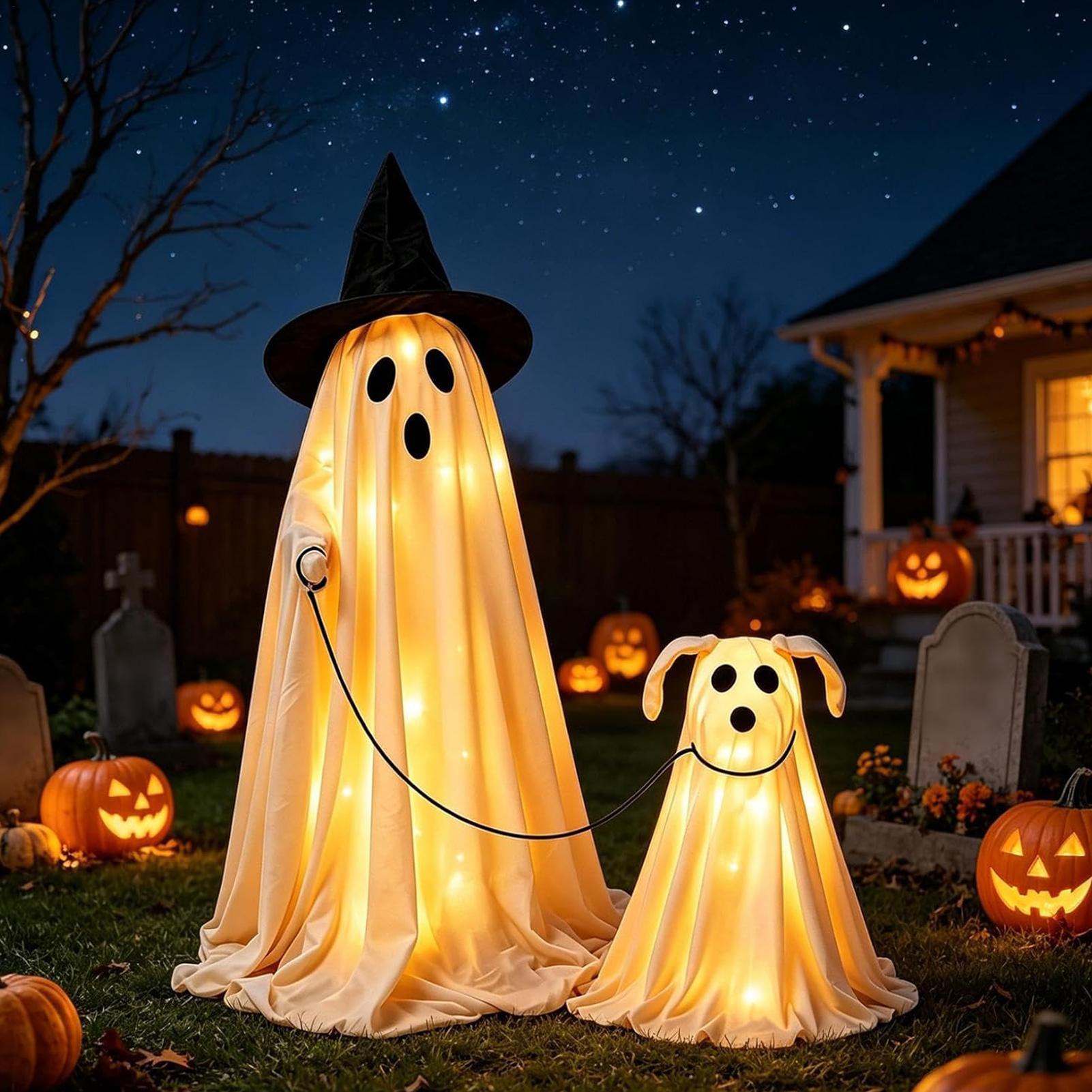Set de Perro Fantasma con Luz  - Outdoor Lighting Effects reseña y precio