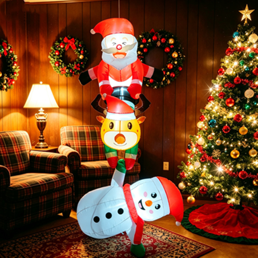 Set de Navidad Inflable de 8 P - Outdoor Lighting Effects reseña y precio