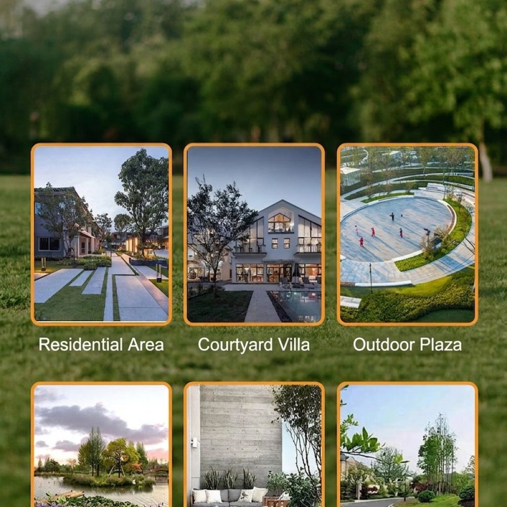 Lámpara solar con forma de per - Outdoor Lighting Pathway reseña y precio
