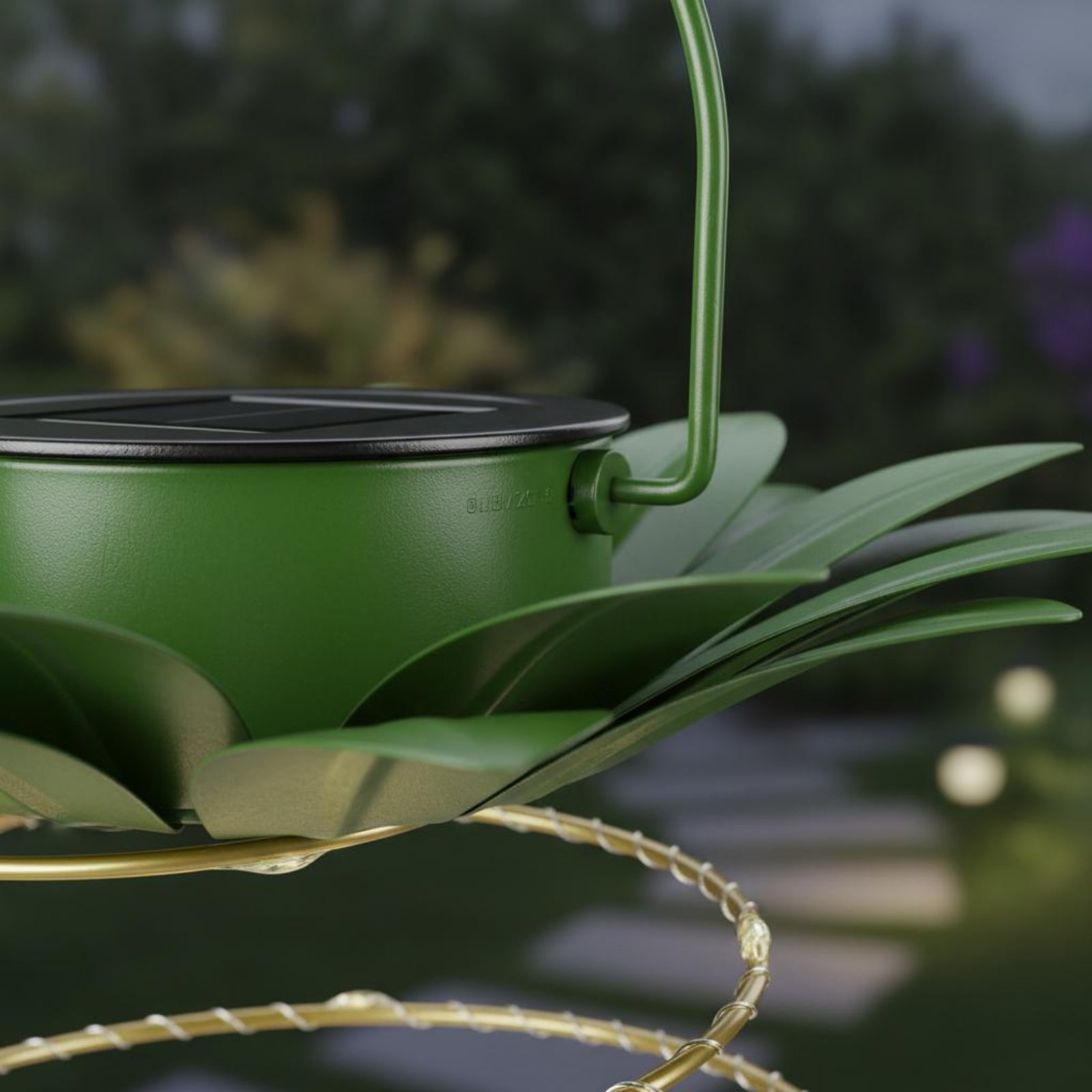 Lámpara solar con forma de piñ - Outdoor Lighting And Landscape reseña y precio