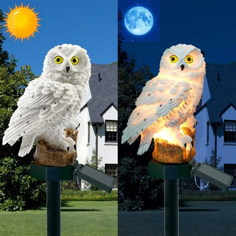 Lámpara Solar con Forma de Búh - Outdoor Lighting And Landscape reseña y precio