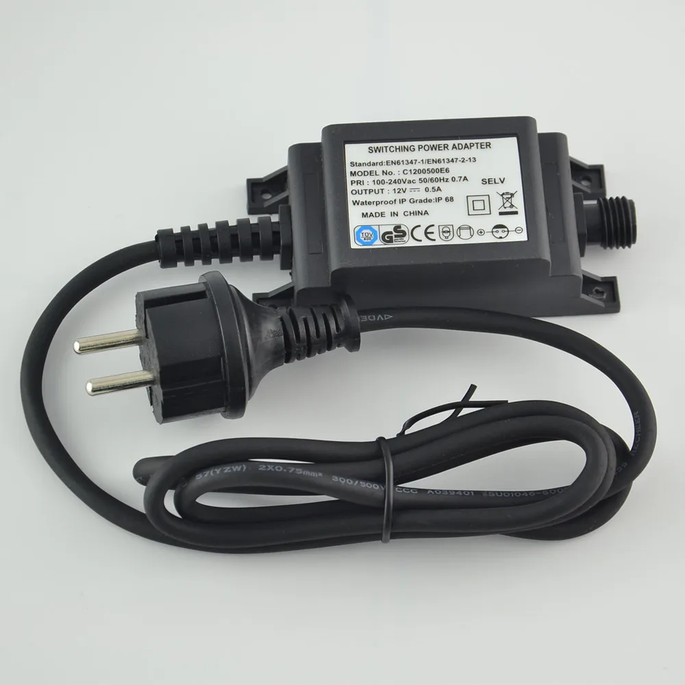 IP68 DC12V 1A cargador de fuen - Outdoor Lighting Uk reseña y precio